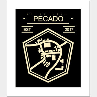 Pecado Map Posters and Art